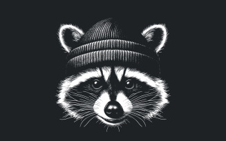Bandit Cute Raccoon SVG, Funny Animal Shirt Design, Hipster Trash Panda Digital Download, Woodland