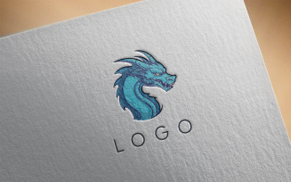 Elegant Dragon Logo 15-0405-23