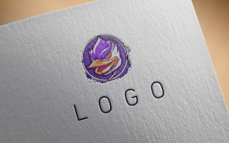 Elegant Duck Logo 4-0185-23