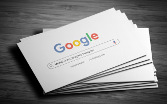 Google Style Business Card Template