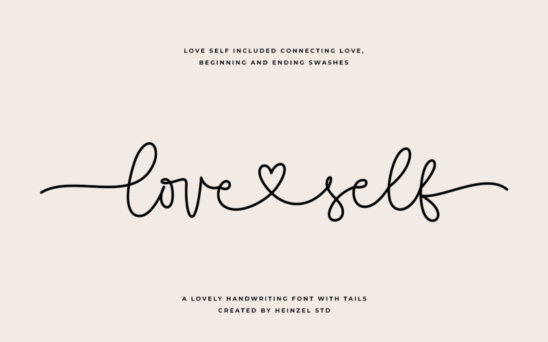 Love Self Lovely Script Font