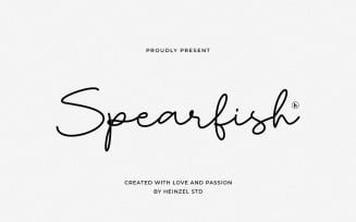Spearfish Handwriting Font