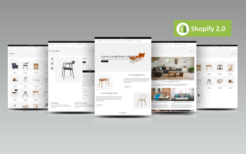 Tishfy1 – Furniture Store Shopify 2.0 Theme Shopify Theme