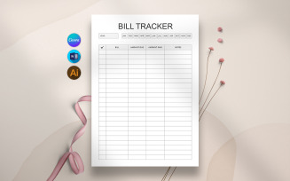 Canva Bill Tracker Template