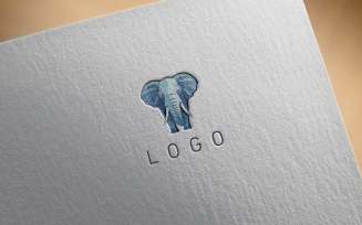 Elegant Elephant Logo 3-0613-23