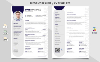 Elegant Resume / CV Template Design