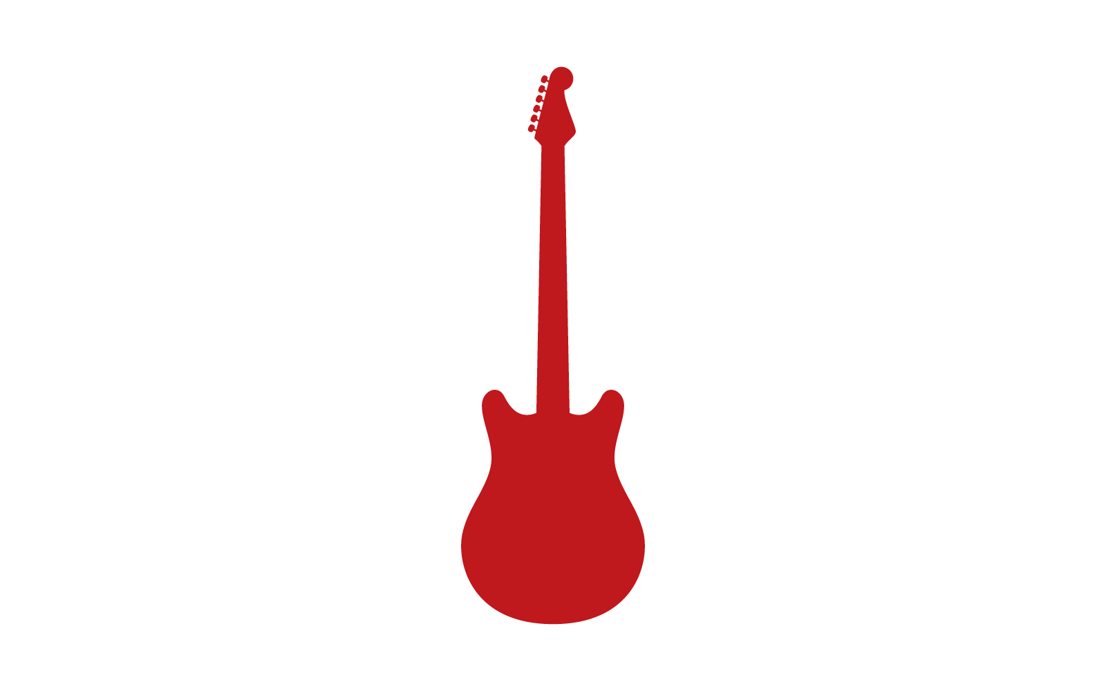 Gitaar illustratie ontwerp vector sjabloon