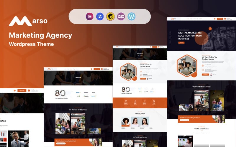 Marso - Digital Marketing Agency Wordpress Theme WordPress Theme