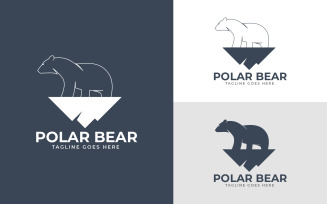 Modern Bear Logo | Minimal Bear Logo Template Design