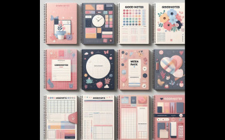 Pack Goodnotes Templates (Sheets, covers, notebooks, planners )