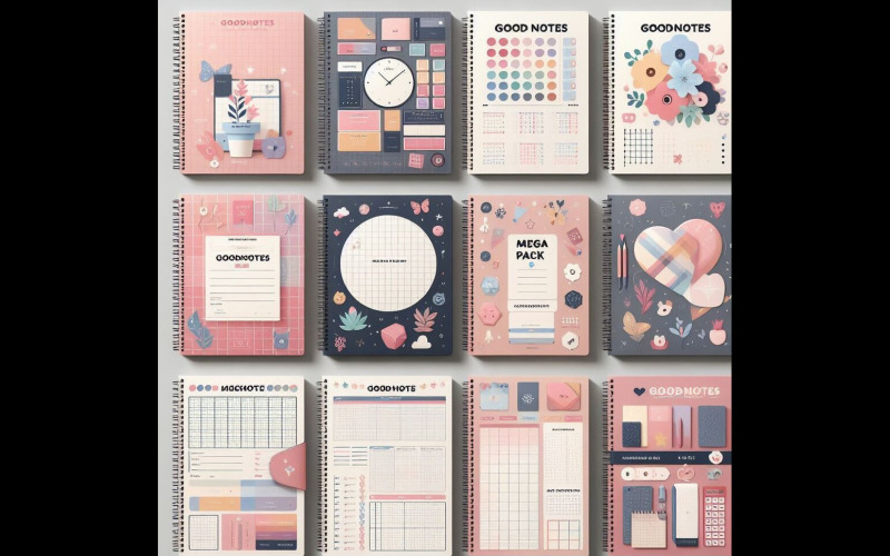 Pack Goodnotes Templates (Sheets, covers, notebooks, planners ) Planner