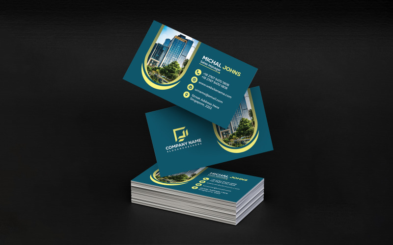 Professional Real Estate Business Card Templates for Agencies Logo Template