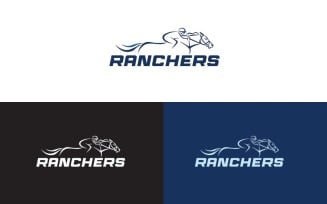 Ranchers - Horse Racing Logo Template