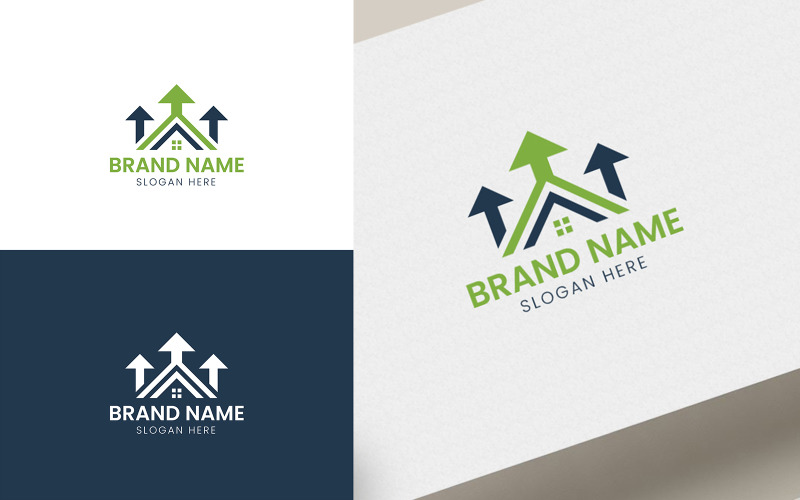 Real estate home Investment logo V-05 Logo Template