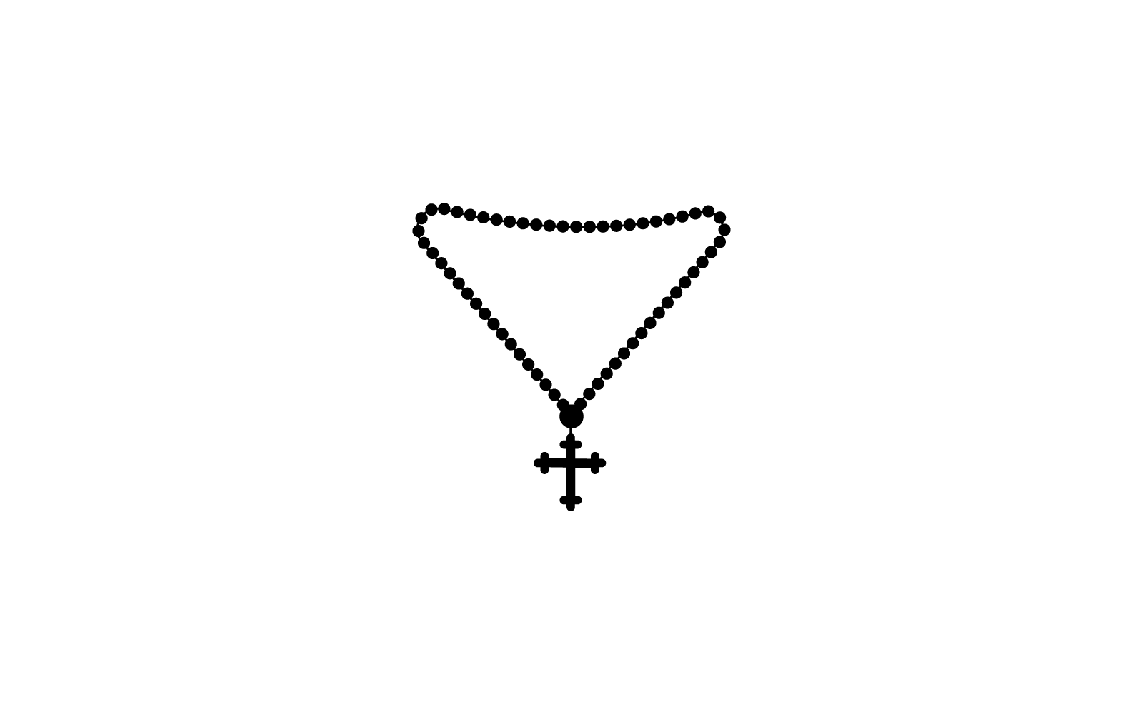 christian necklace illustration logo vector template