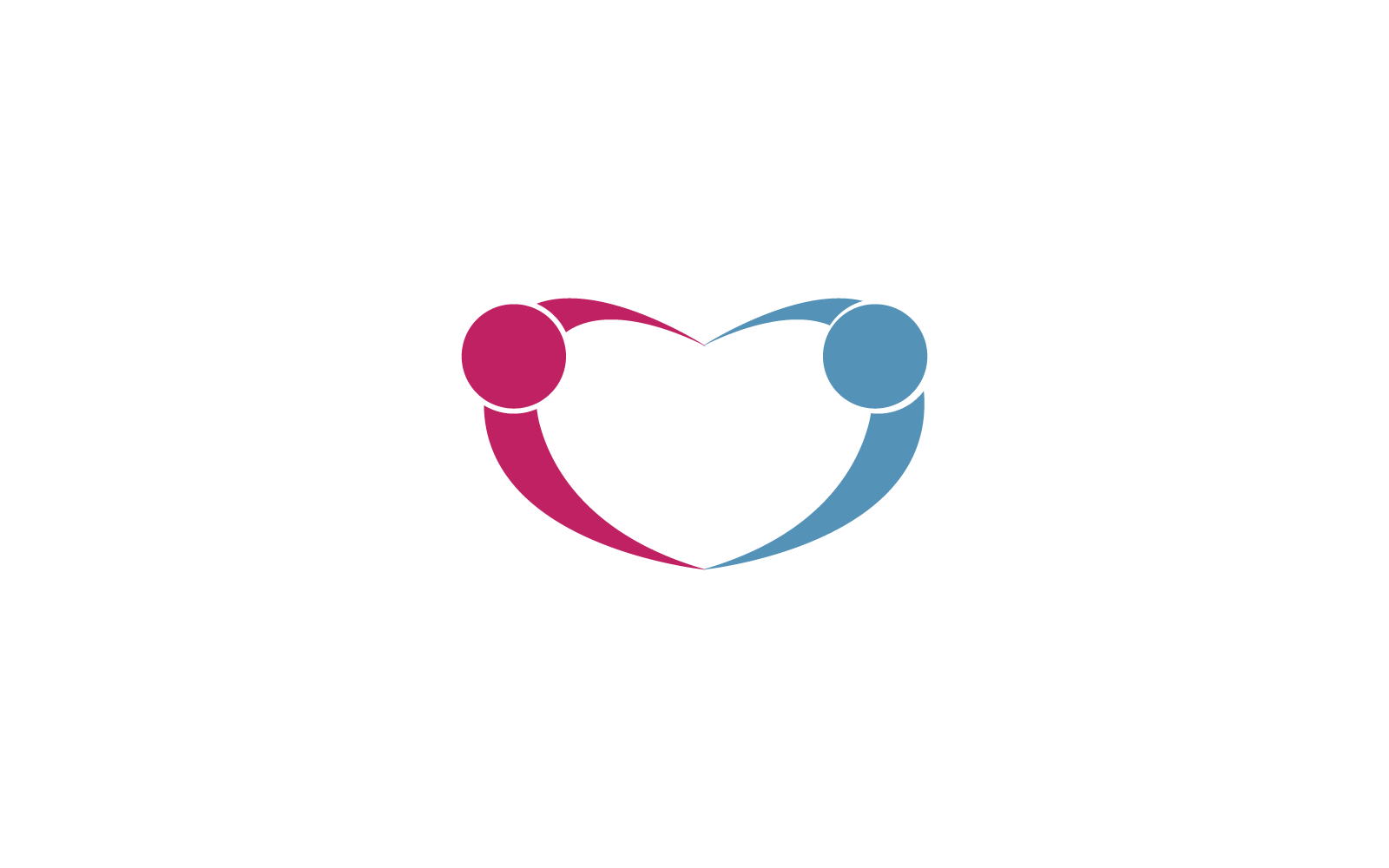 Community Care design vector logo template