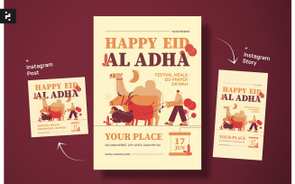 Creative Eid Al Adha Flyer Template