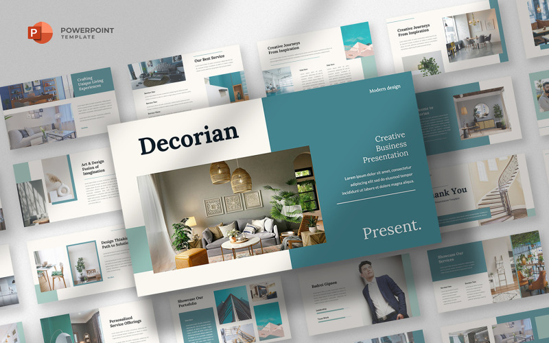 Decorian - Creative Business Powerpoint Template PowerPoint Template