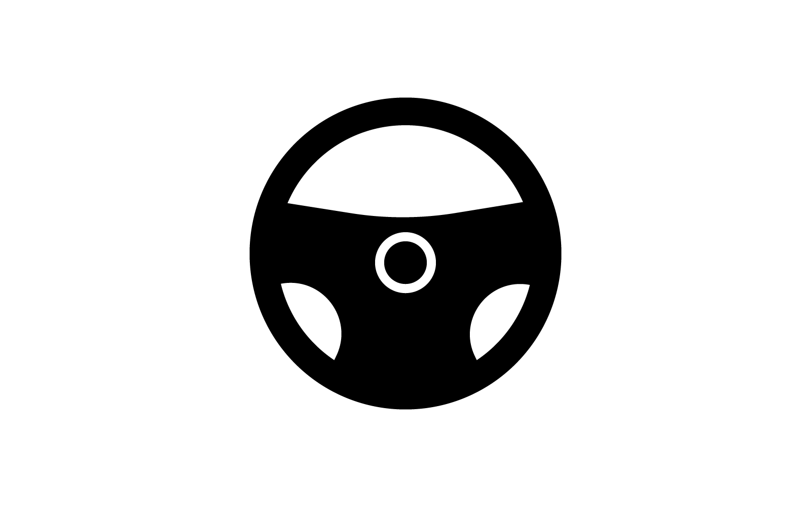 Diseño plano del vector de la plantilla del logotipo del volante