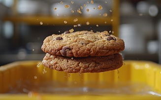 Floating Cookie Flying Chocolate chip cookies 15