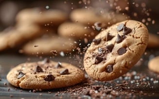 Floating Cookie Flying Chocolate chip cookies 17