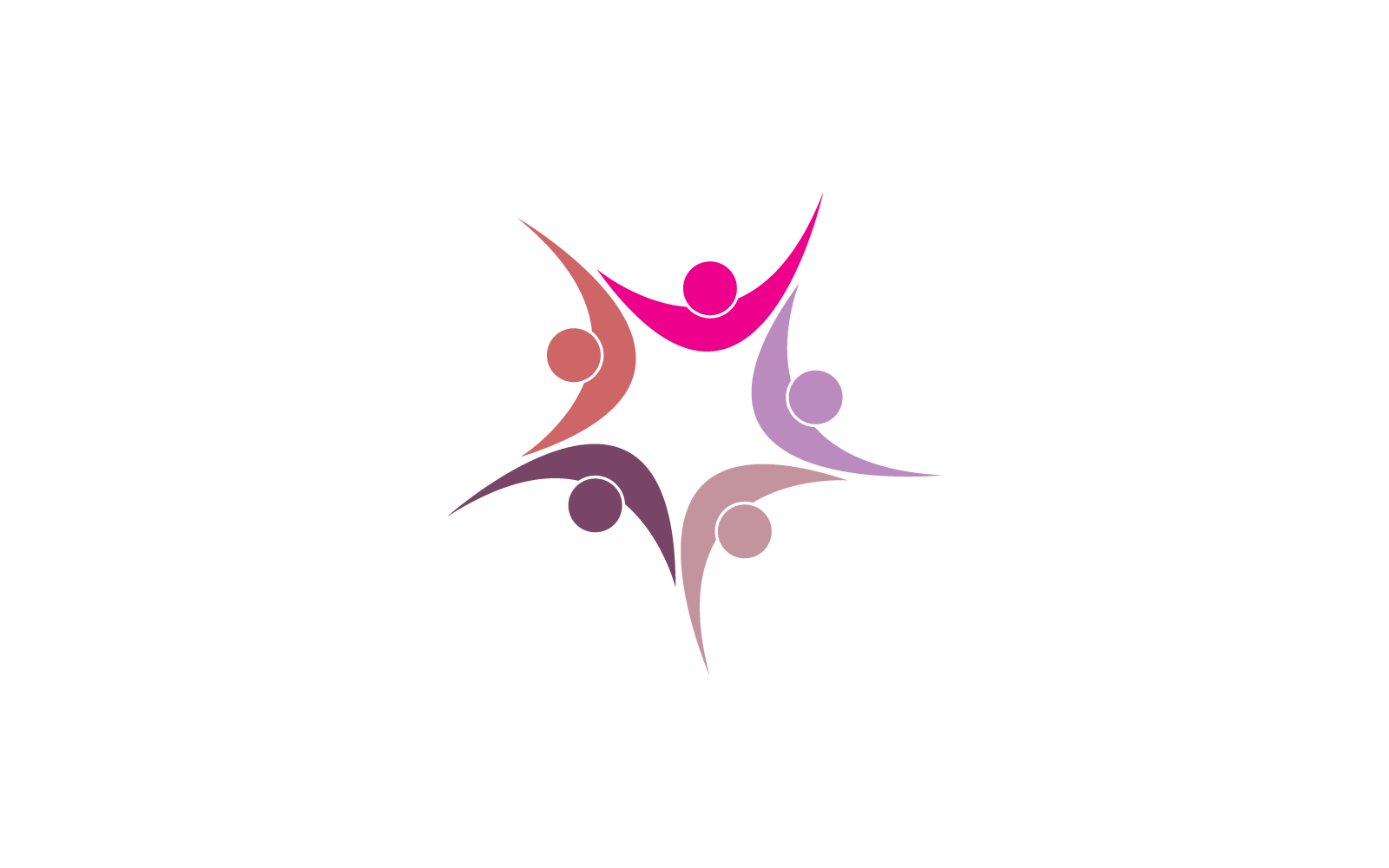 Ilustración del logotipo de diseño de atención comunitaria