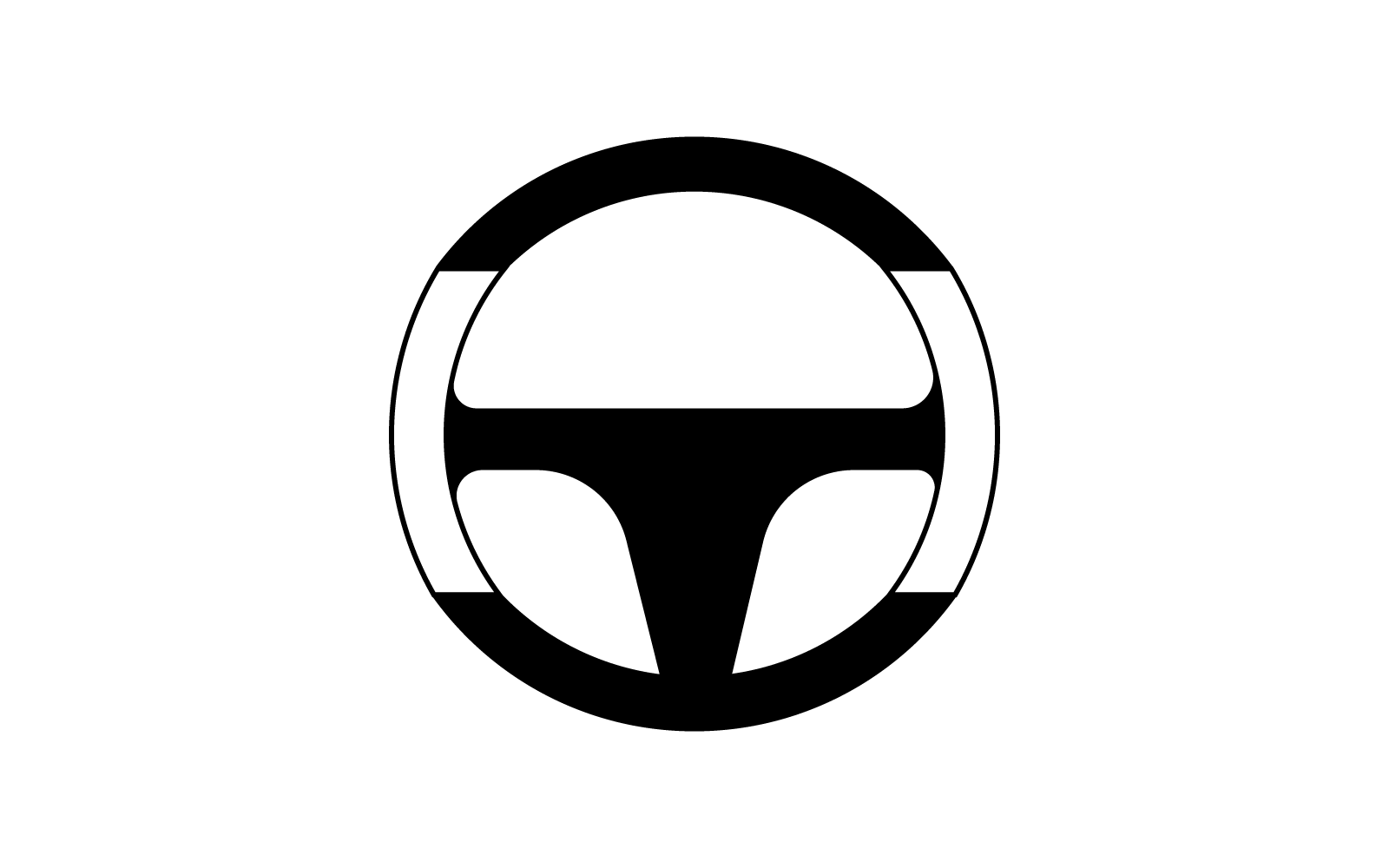Lenkrad-Design, Vektorgrafik-Logo-Vorlage