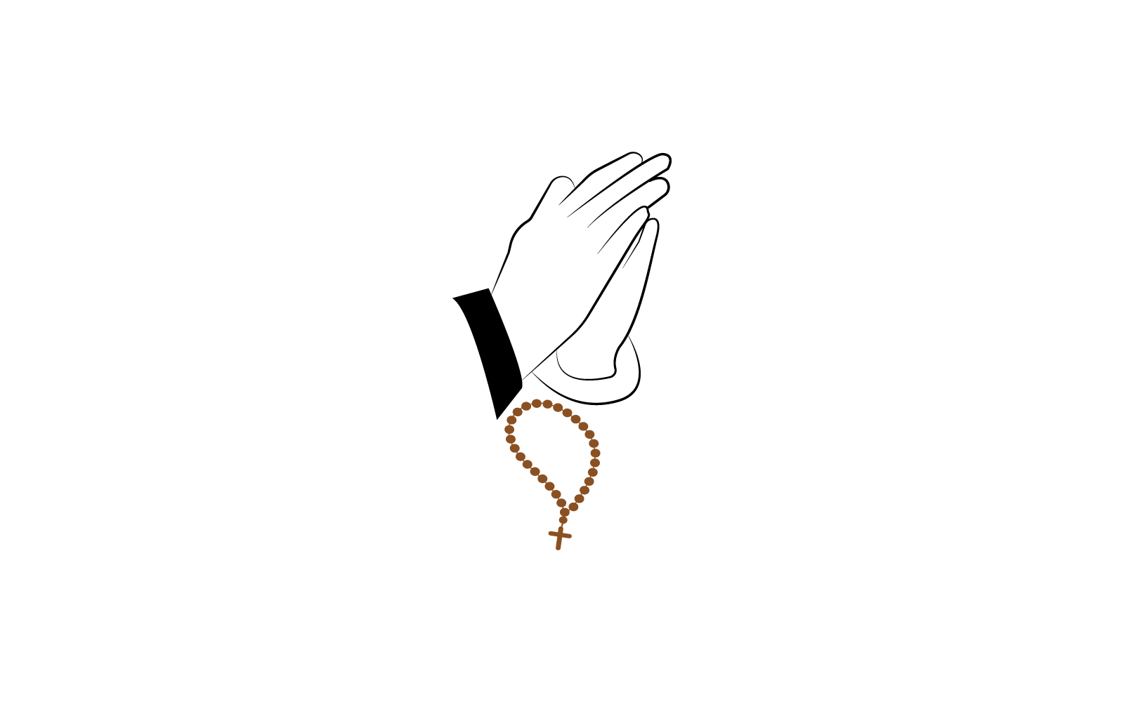 modello vettoriale di illustrazione del logo della collana cristiana