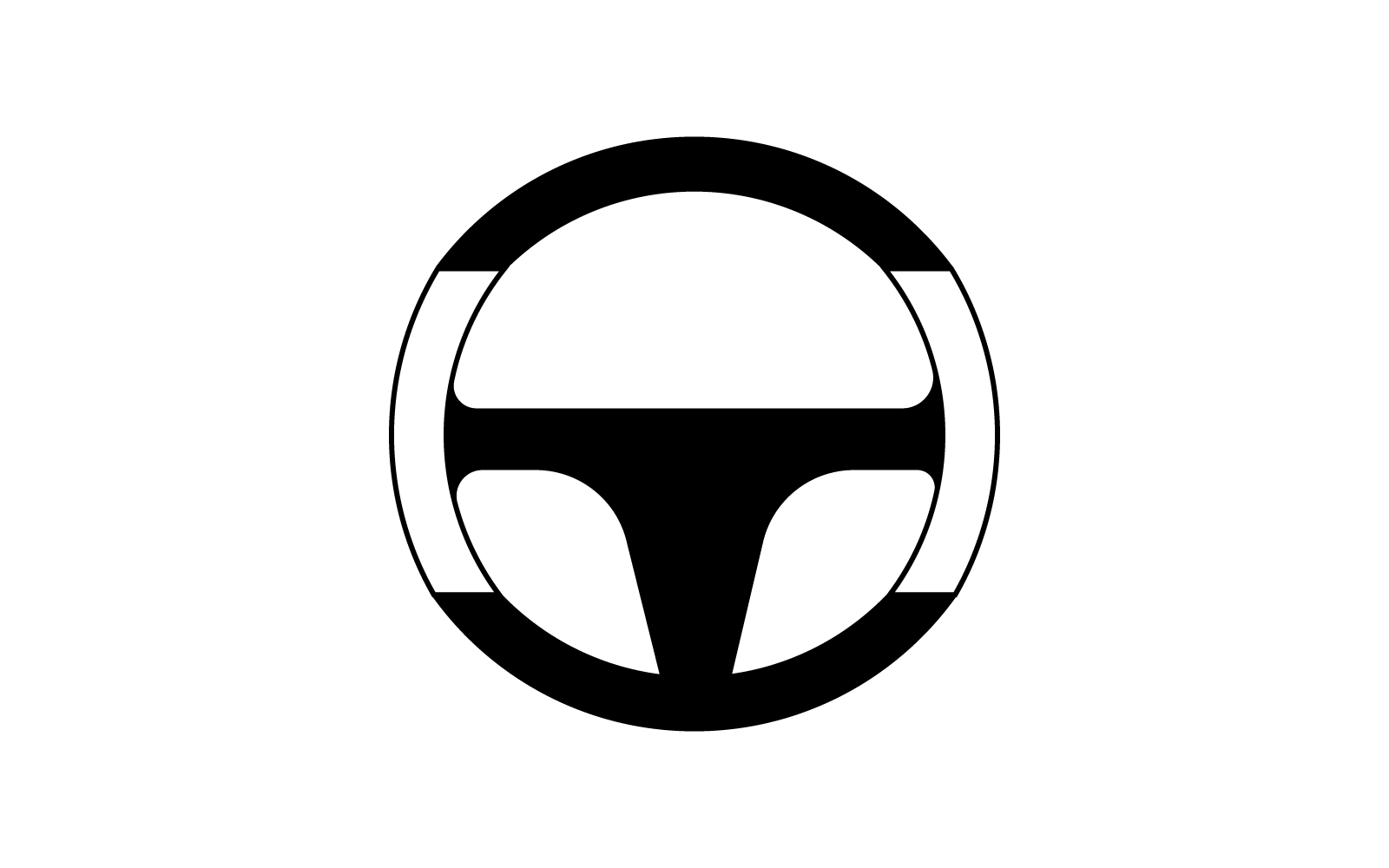 Steering wheel design vector illustration logo template