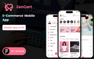 Zencart Ecommerce Mobile App Figma Template