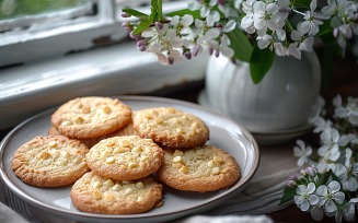 Chocolate chip cookies on a plate 41