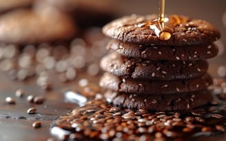 Cookies with chocolate chips Heap and oil 63