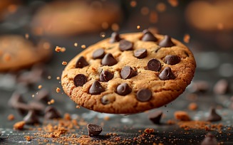Floating Cookie Flying Chocolate chip cookies 27