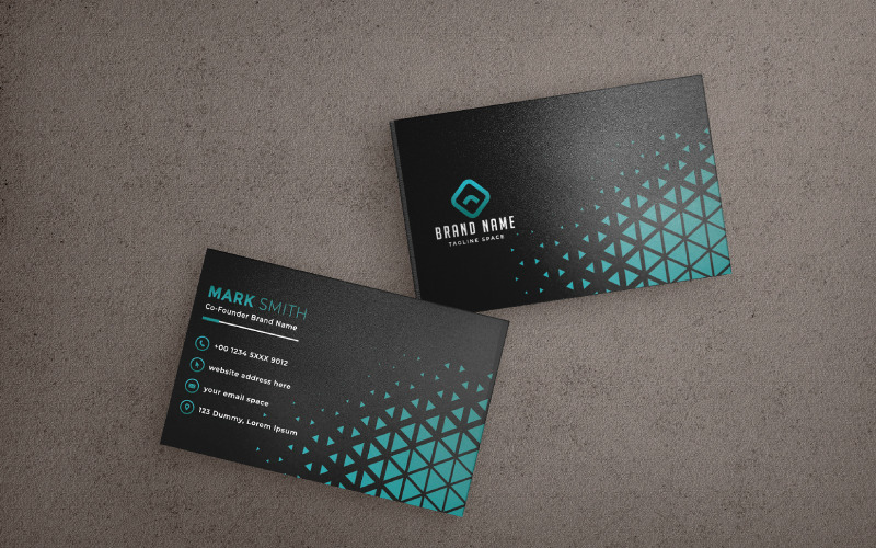 Business Card Design Template for Modern Entrepreneurs Corporate Identity