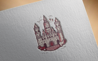Castle Sticker Illustration-0635-23