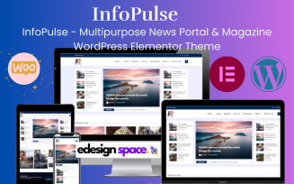 InfoPulse - Multipurpose News Portal & Magazine WordPress Elementor Theme