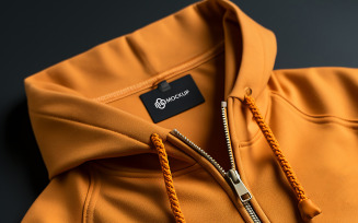 Mockup sweater hoodie close up psd with empty space for text