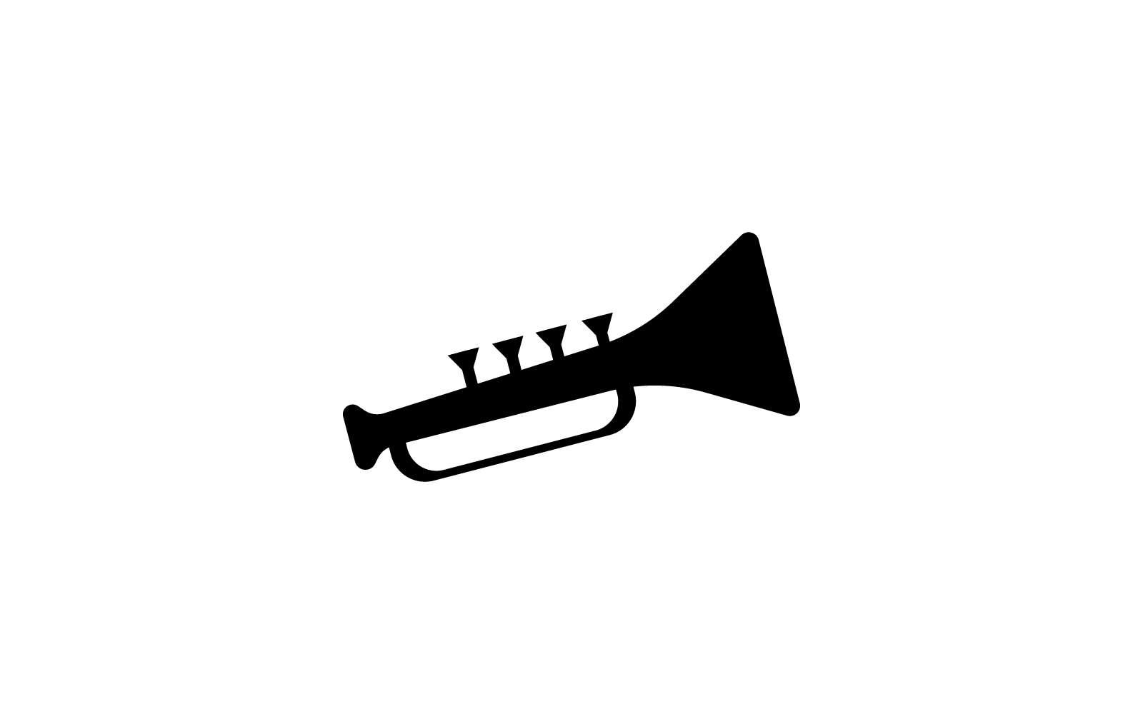 trompet logo ontwerp vector pictogrammalplaatje