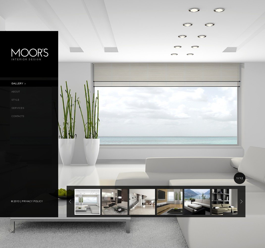 Interior Design Website Template 42345