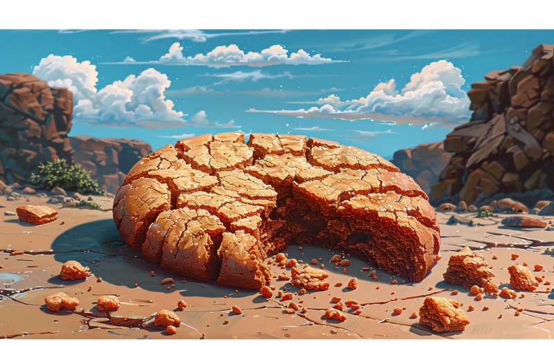 Chips Chocolate chip cookies and crumbs 185 Illustration