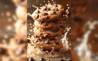cookies with chocolate chips and sweet tea Splashes 81