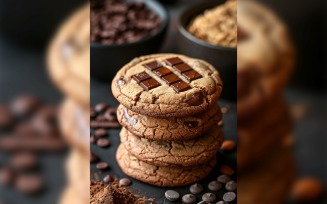Cookies with chocolate chips Heap 49.