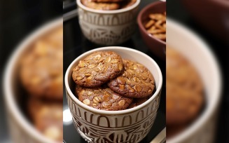 Cookies with chocolate chips in bowl 101