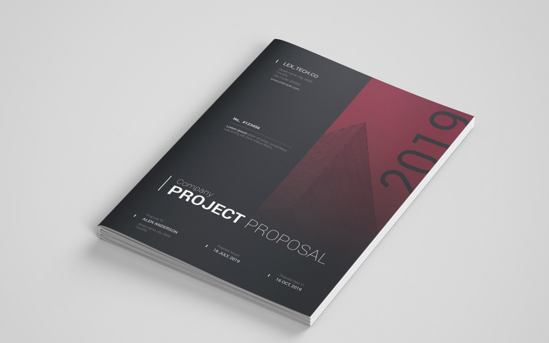 Project Proposal Template, Word & Psd Corporate Identity