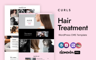 Curls - The Ultimate Hair Care and Treatment WordPress Elementor Theme