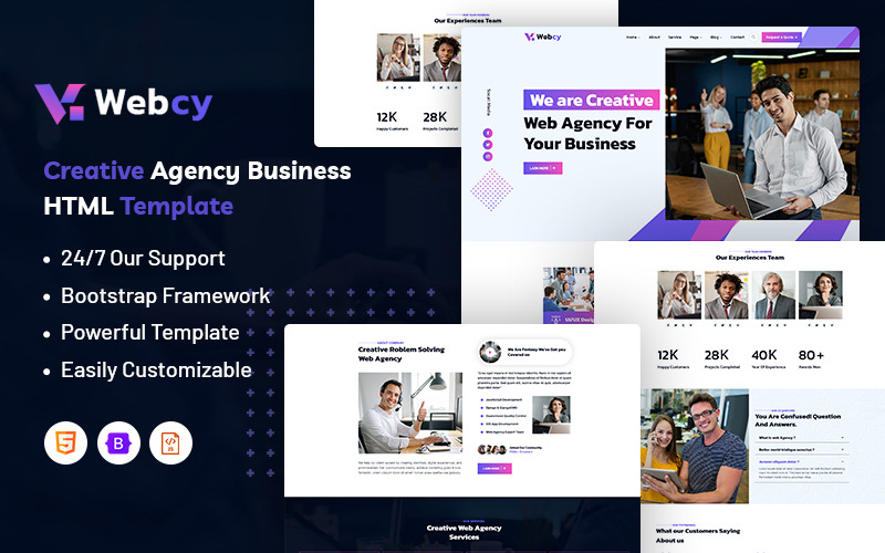 Webcy – Creative Agency Business Website Template