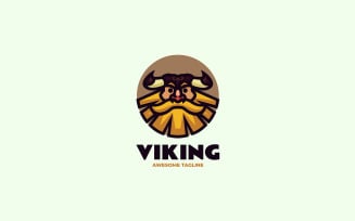 Viking Mascot Cartoon Logo 1