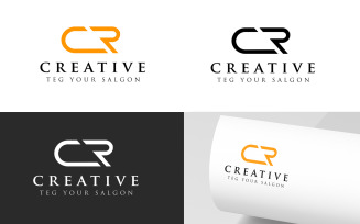 CR Letters Logo Design Template , CR logo Idea