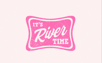It's River Time Neon Summer Digital Download PNG SVG, River Life, Sublimation, Boating, Trendy