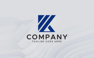 K letter mark logo design template